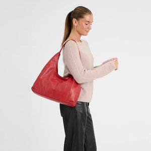 Depeche - 17142 Red Leather Shoulder Bag