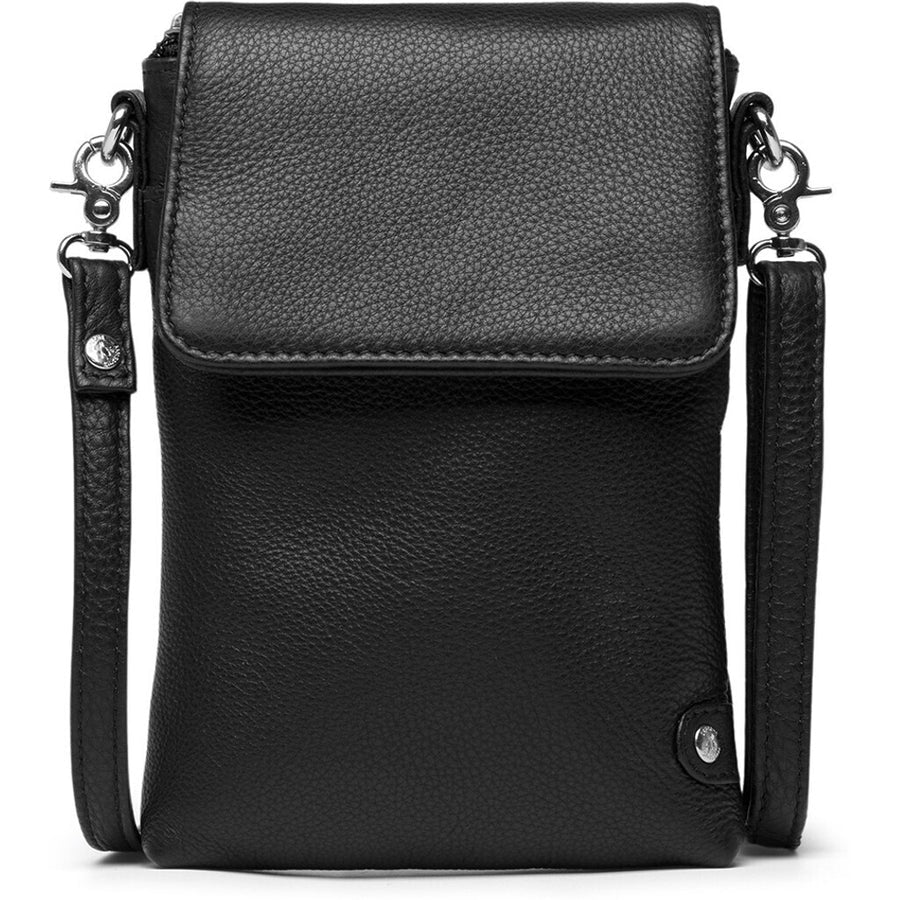Depeche - 16044 Black Leather Phone Bag