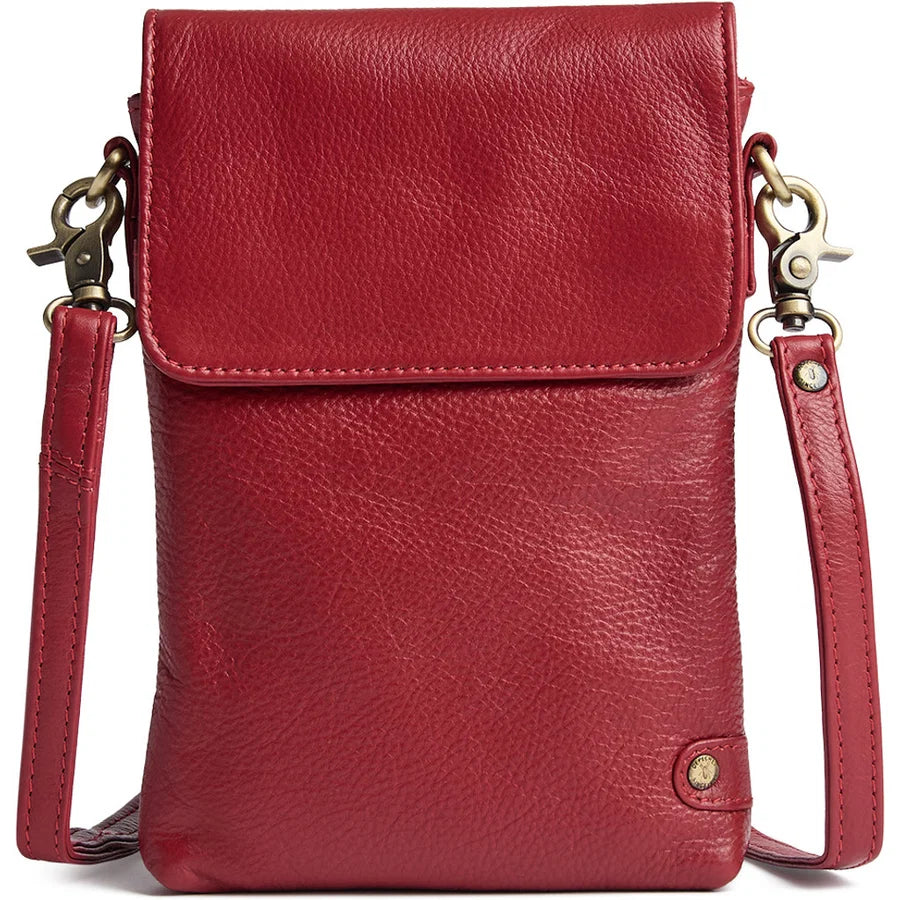 Depeche - 16044 Red Leather Phone Bag