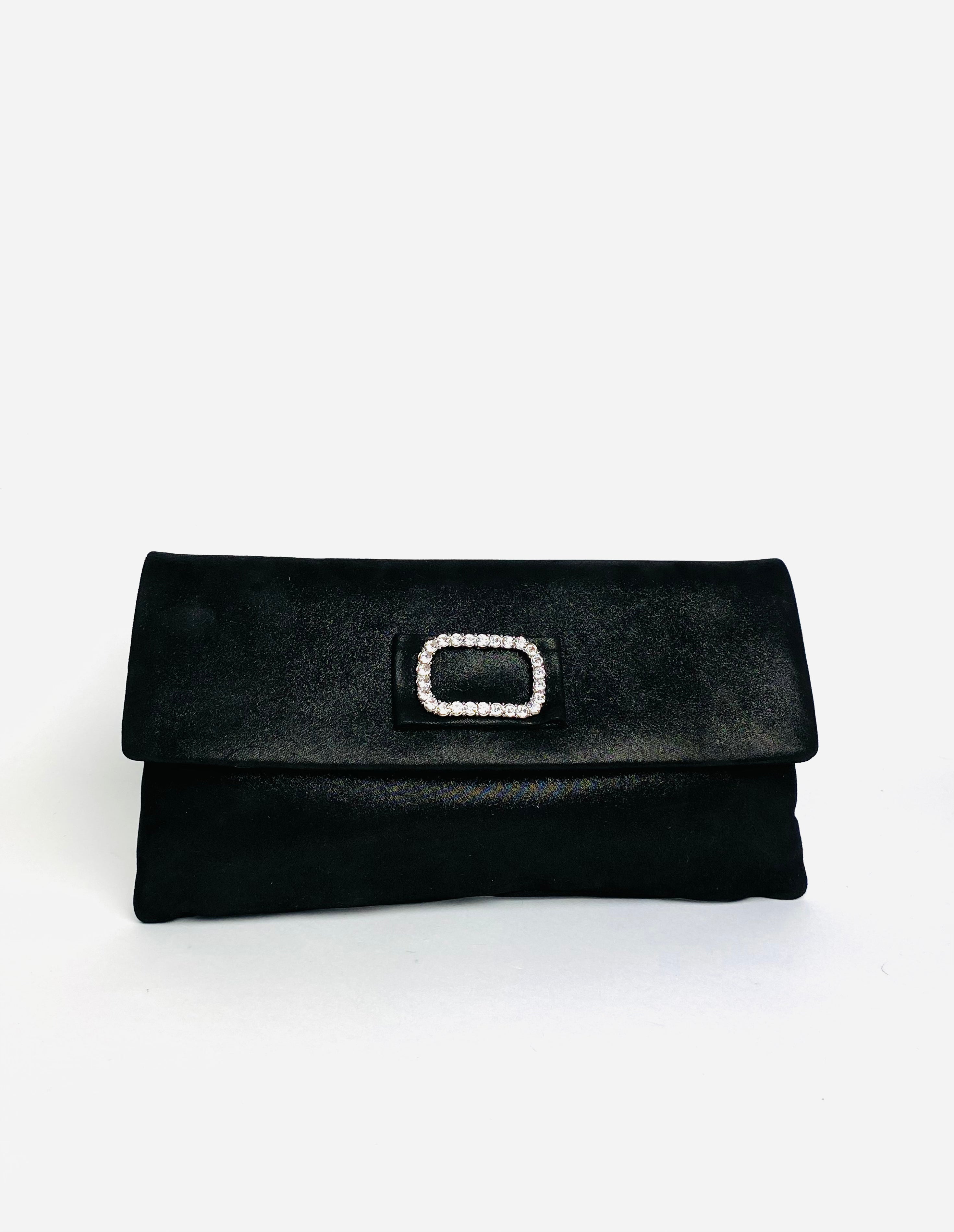 Le Babe - Bomilly Black Diamonte Clutch