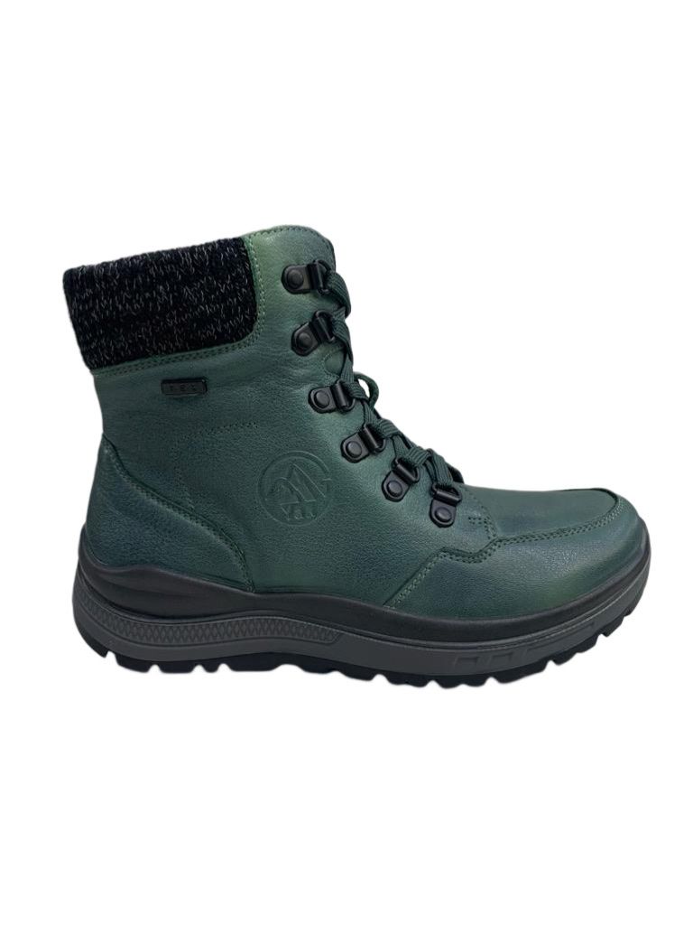 G Comfort 5584 Green Leather Waterproof Walking Boot