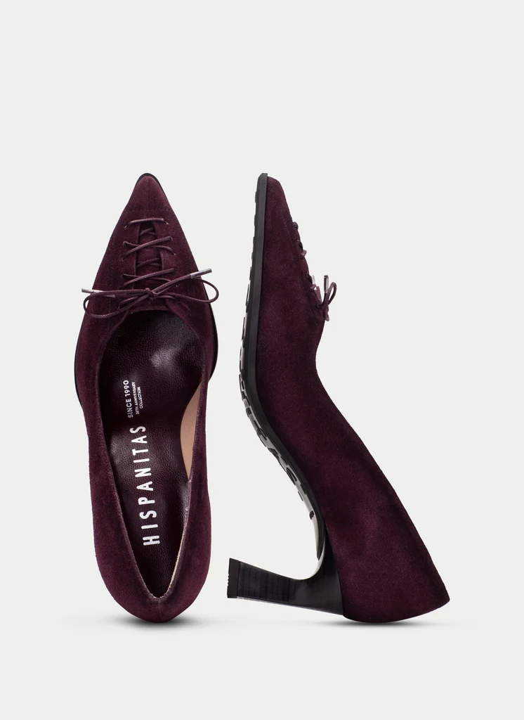 Hispanitas - H1264951 - Burgundy Suede Heel
