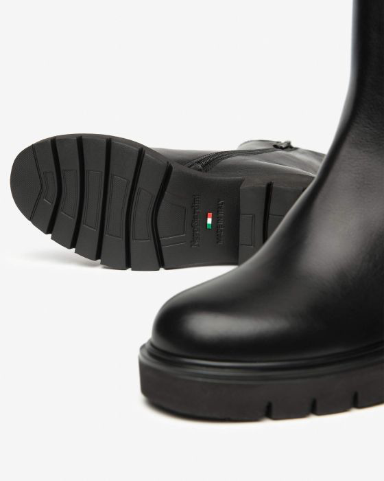 NeroGiardini - I514814D Black Elastic Chelsea Boot