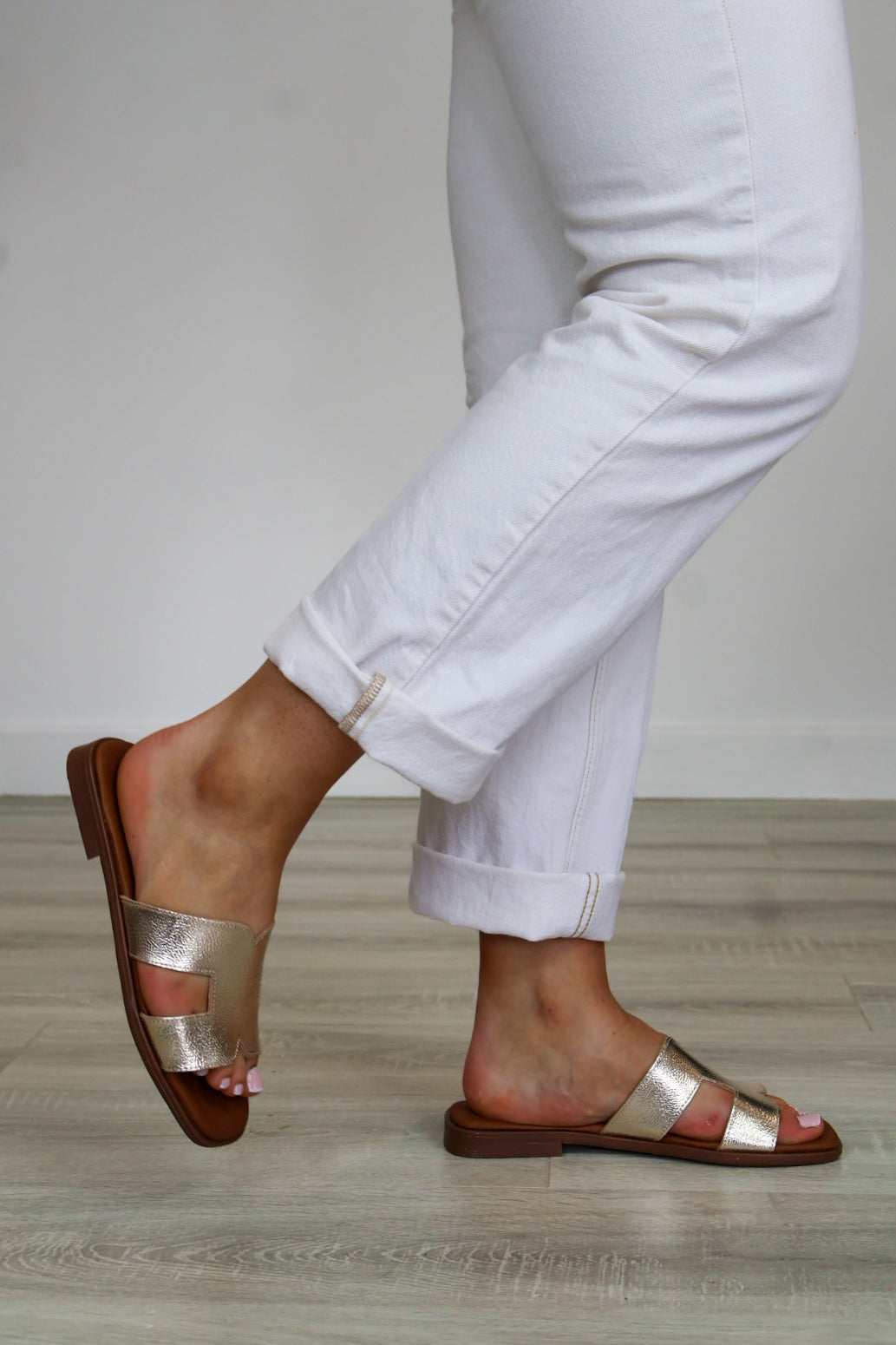 Oh My Sandals - 5580 Gold Slide