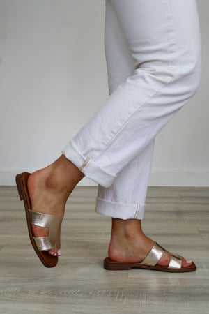Oh My Sandals - 5580 Gold Slide