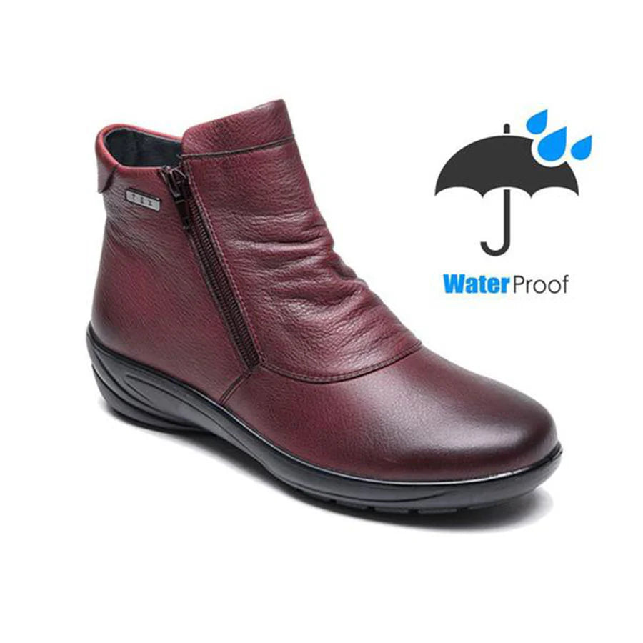 G Comfort - P-9521 Burgundy Ankle Boot