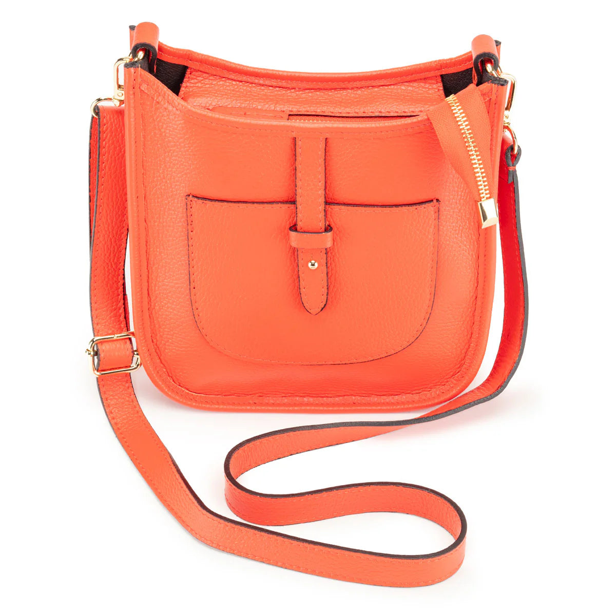 Elie Beaumont - Messenger Orange Crossbody Bag