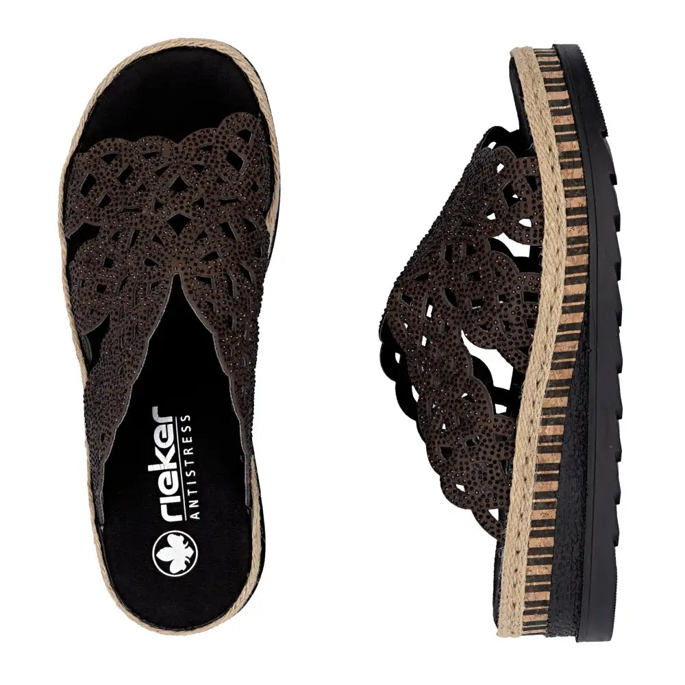 Rieker - V7992 Brown Mule