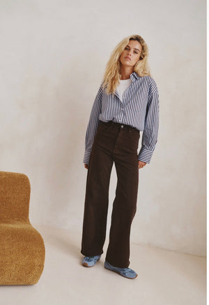Anna - Chocolate Brown Jeans