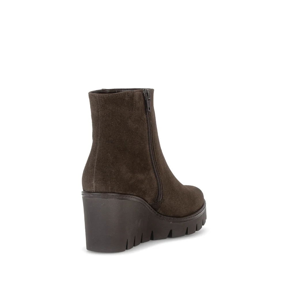 Gabor - 8045.01 Brown Wedge Ankle Boot