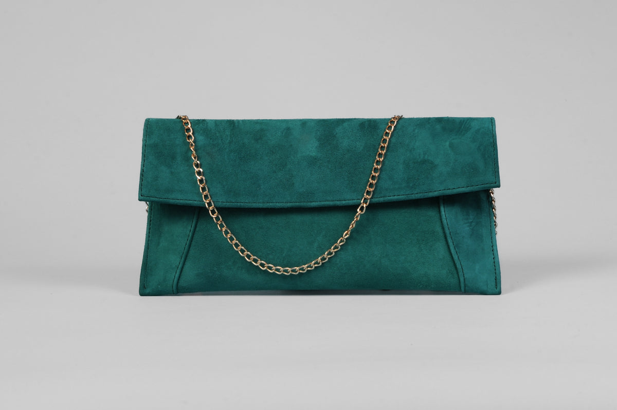 Rachels - Green Envelope Clutch