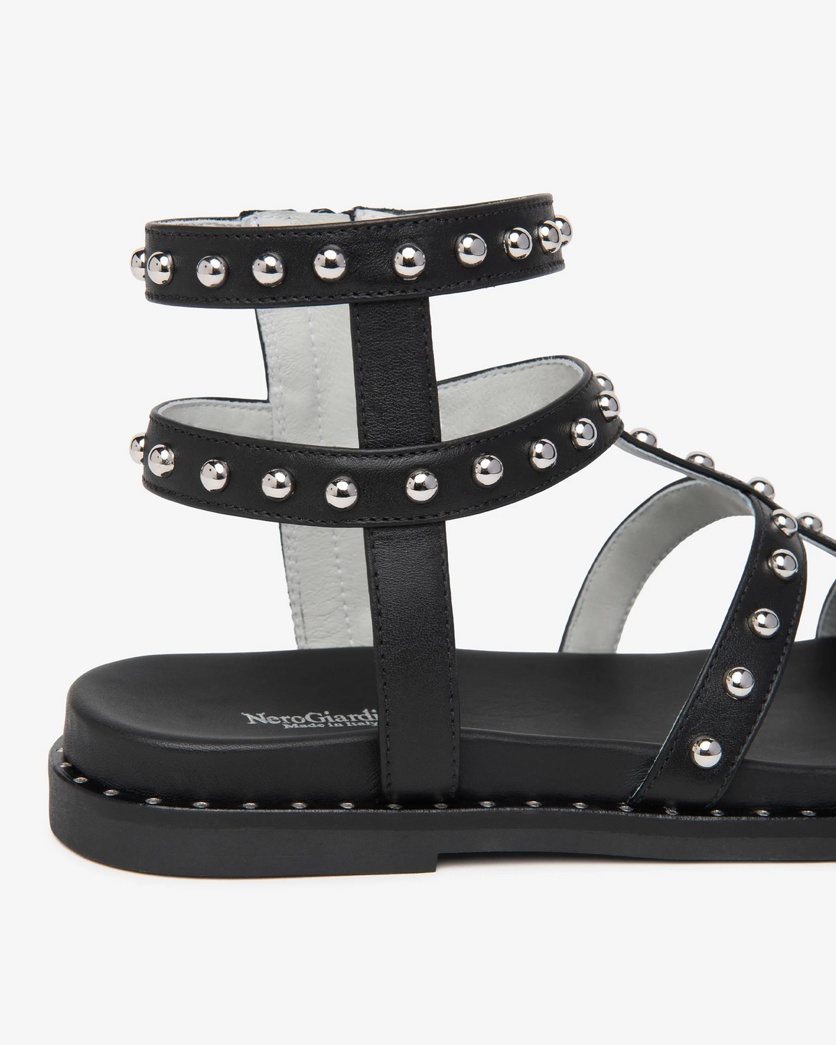NeroGiardini - E615920 Black Gladiator Sandal