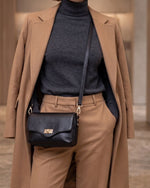 Elie Beaumont - Twist Black Crossbody Bag