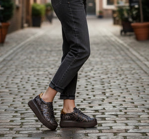 Wonders - A-5201 Leopard Slip On Trainer
