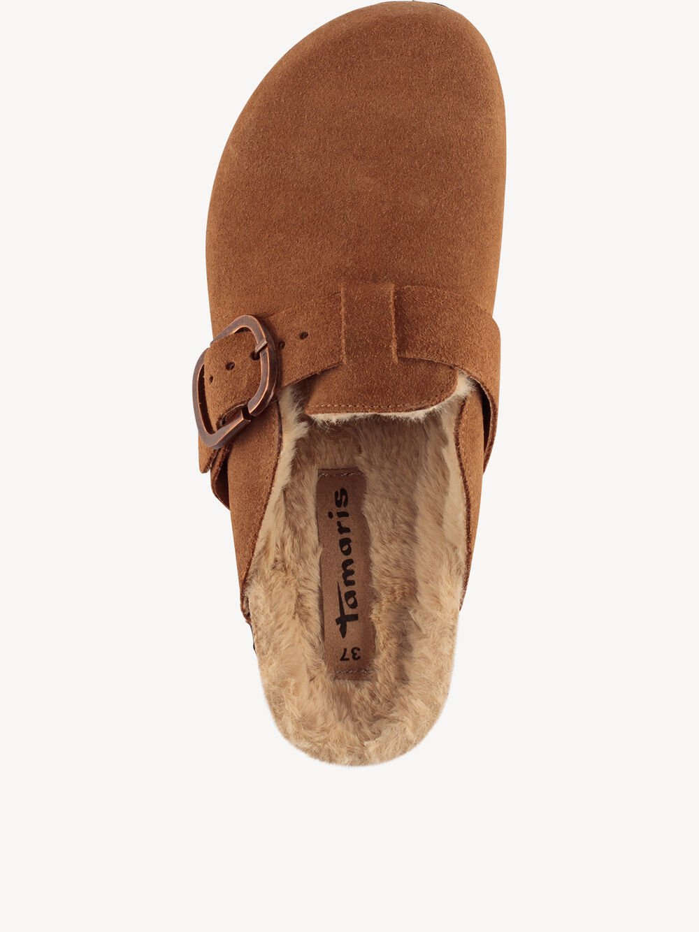 Tamaris - 27601 Tan Fur Lined Mule