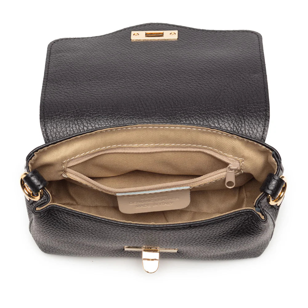 Elie Beaumont - Twist Clasp Black Bag