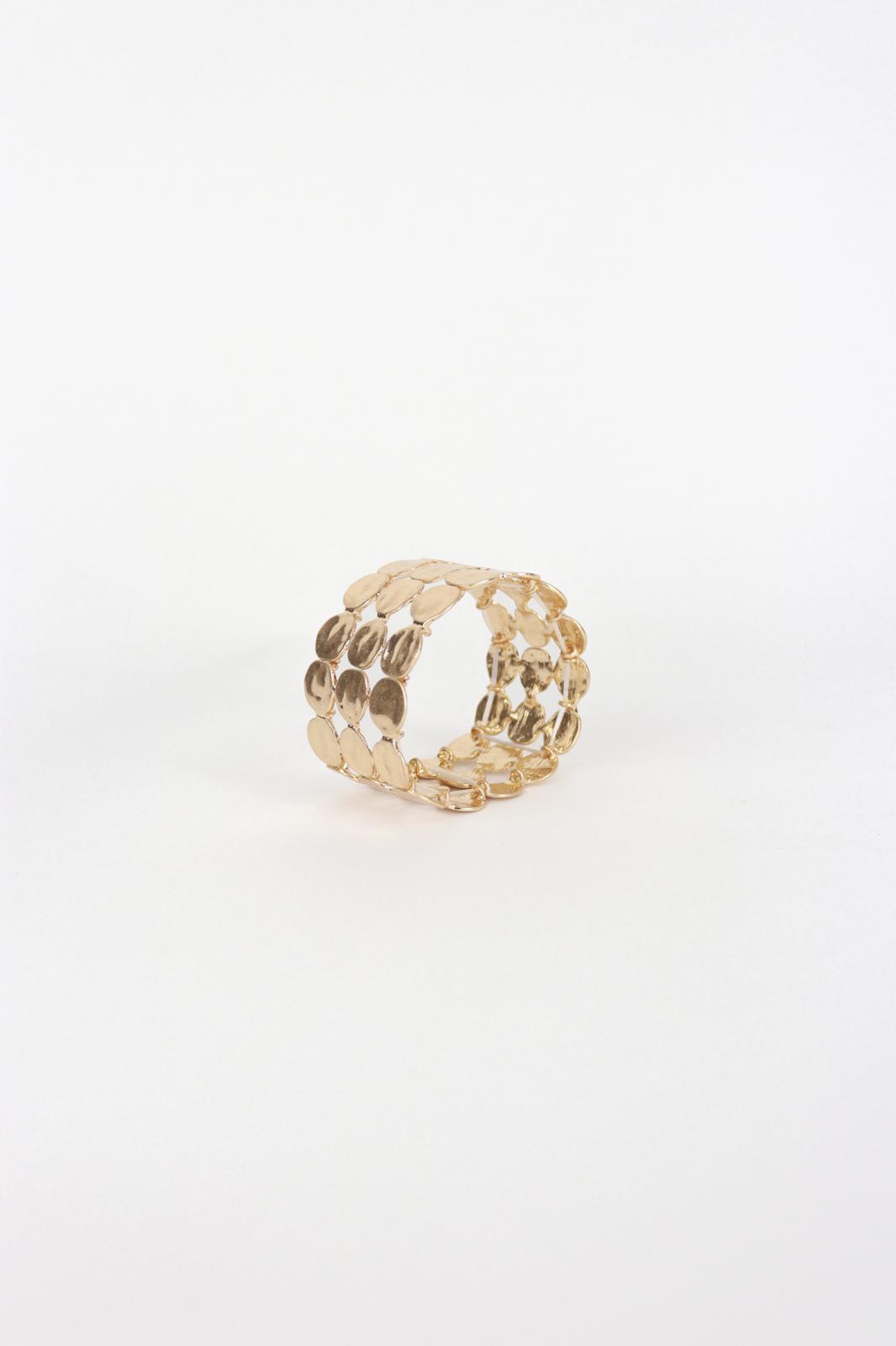 Karen Sampson - J12130 Gold three tier bracelet