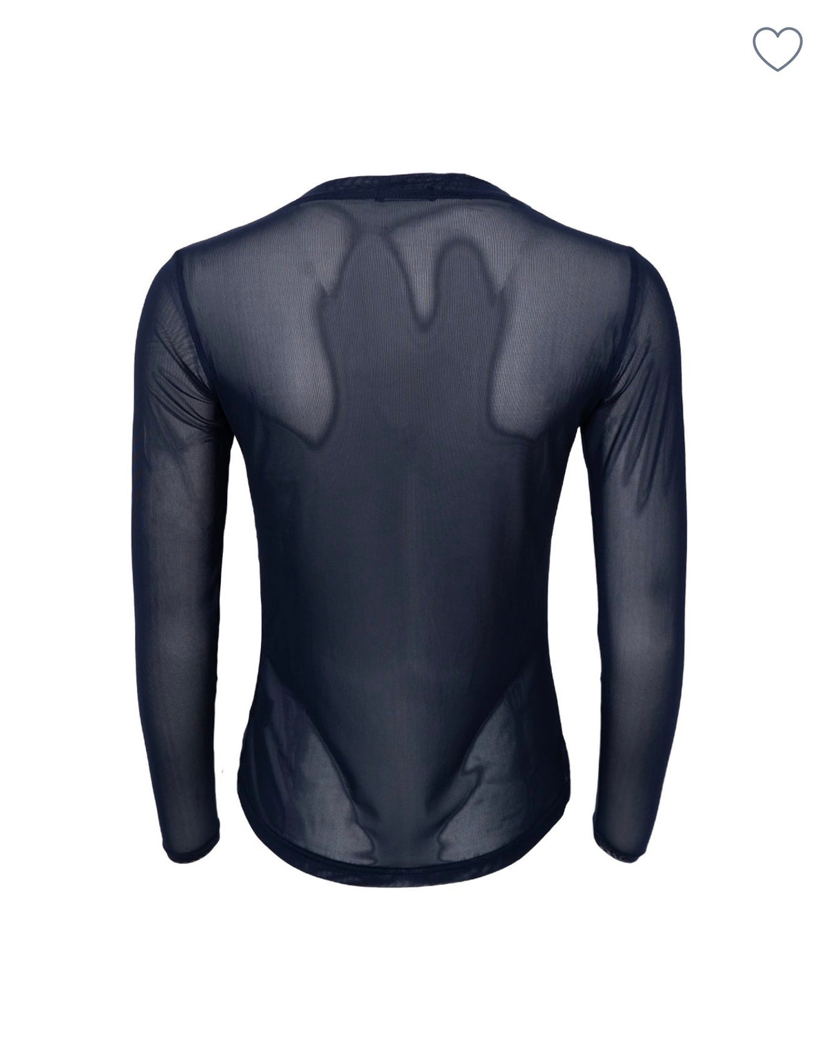 Black Colour - Black Mesh Underlayer Top