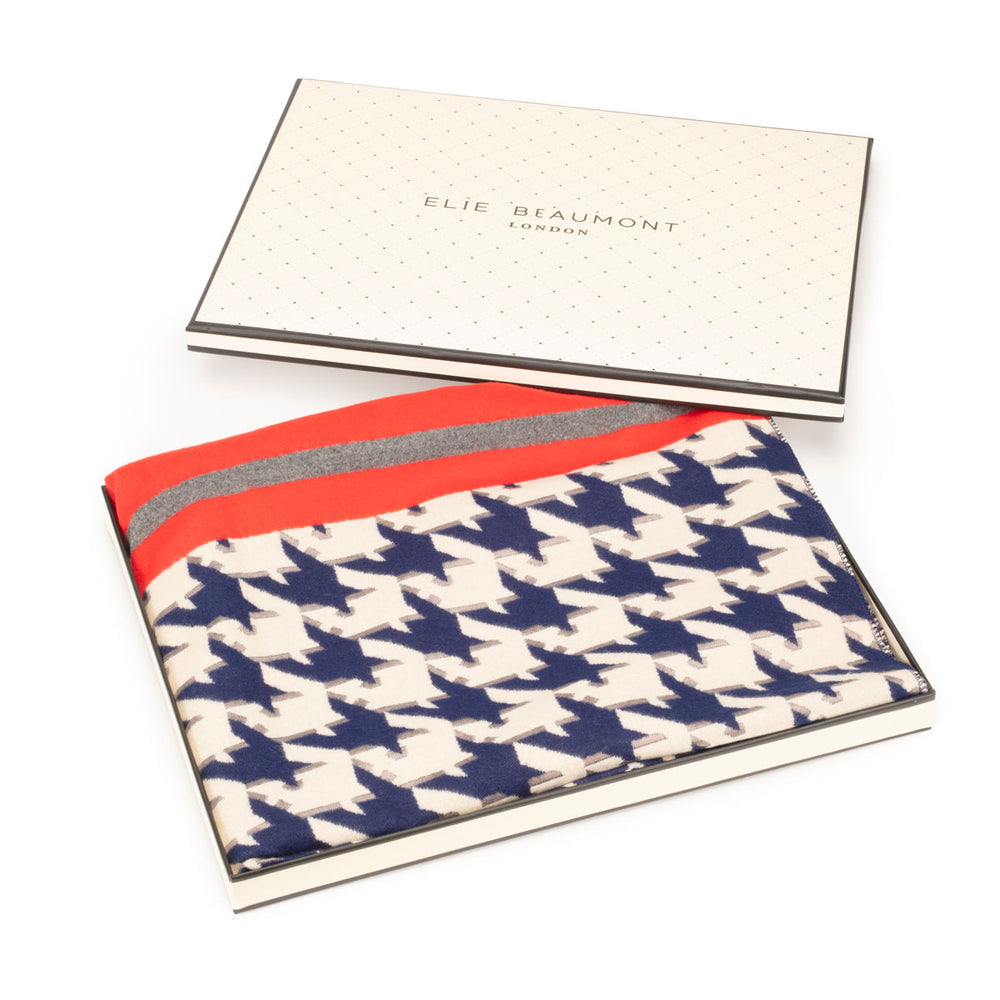 Elie Beaumont - Navy/Red Scarf