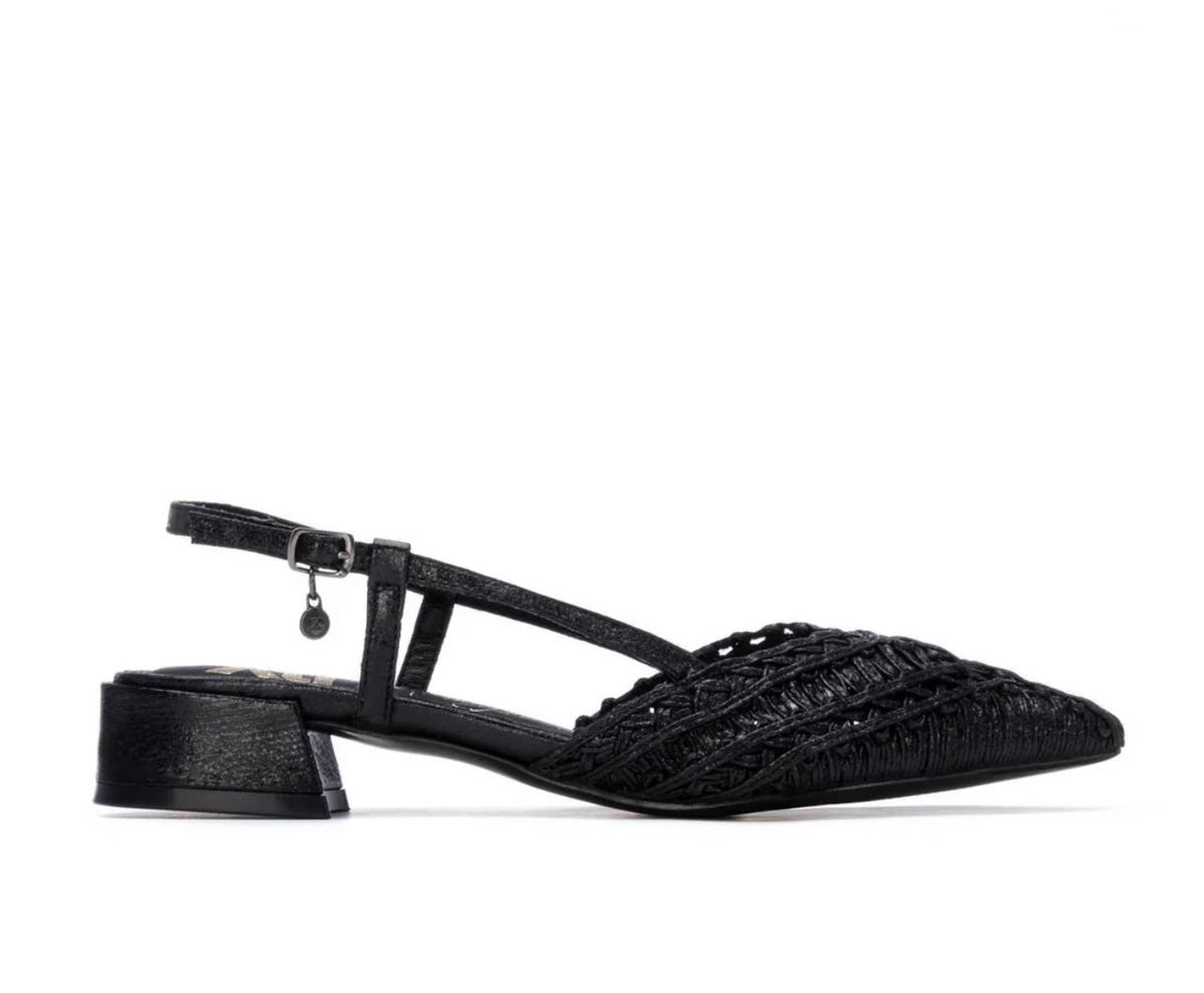 Xti - 145029 Black Weave Slingback