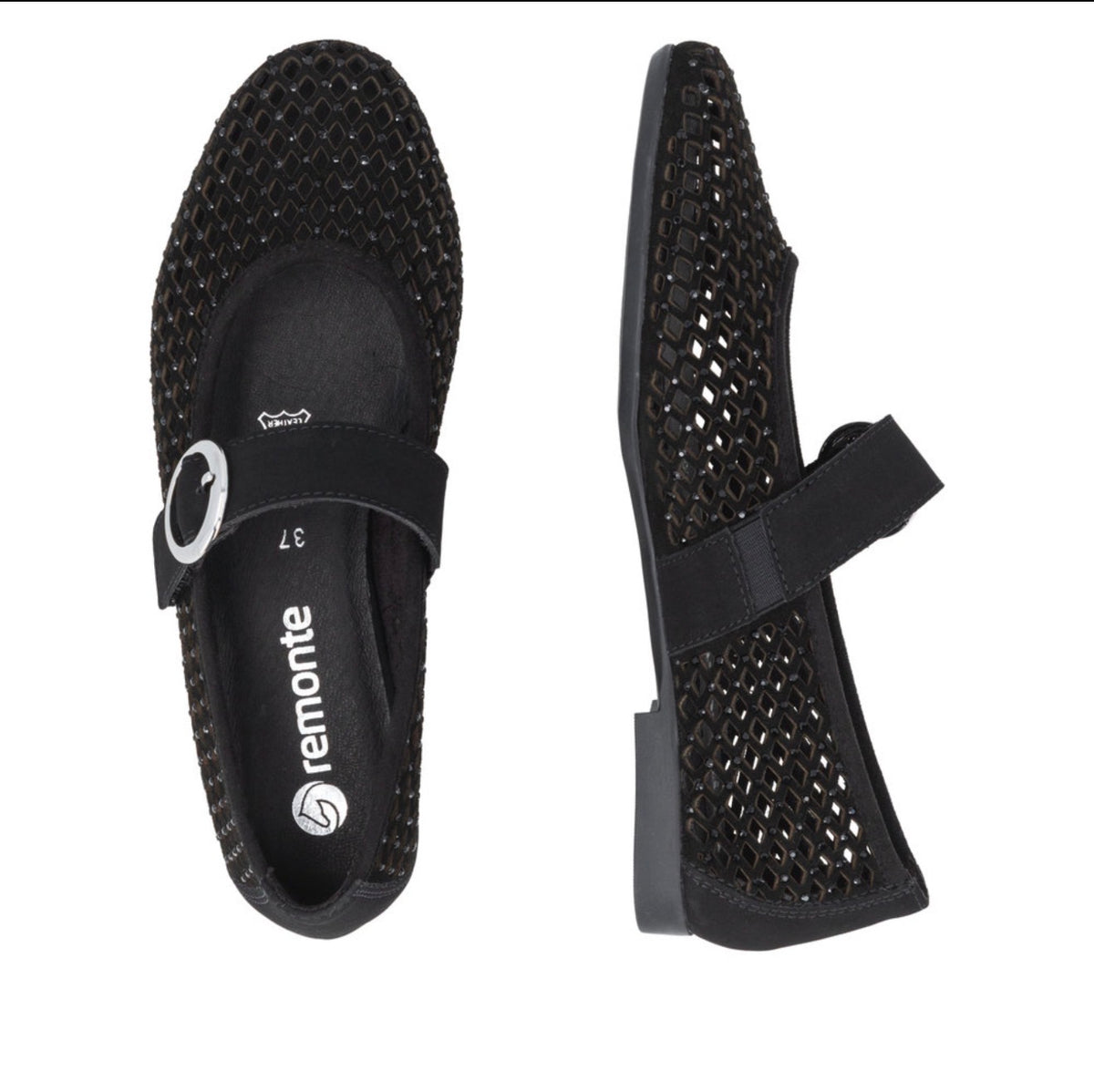 Remonte - D0K18 Black Diamante MaryJane
