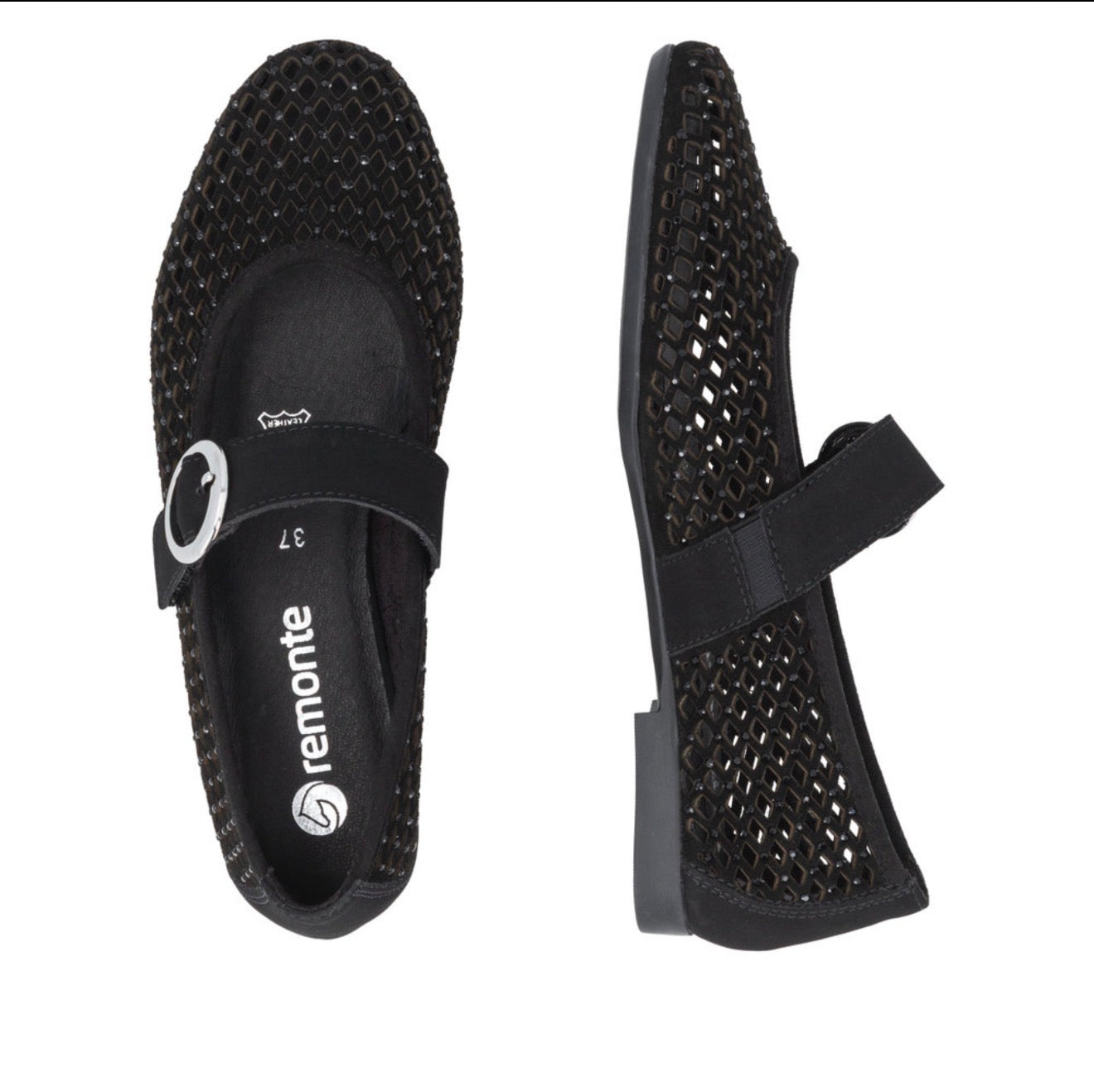 Remonte - D0K18 Black Diamante MaryJane