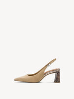 Tamaris - 29624 Beige Snake Slingback