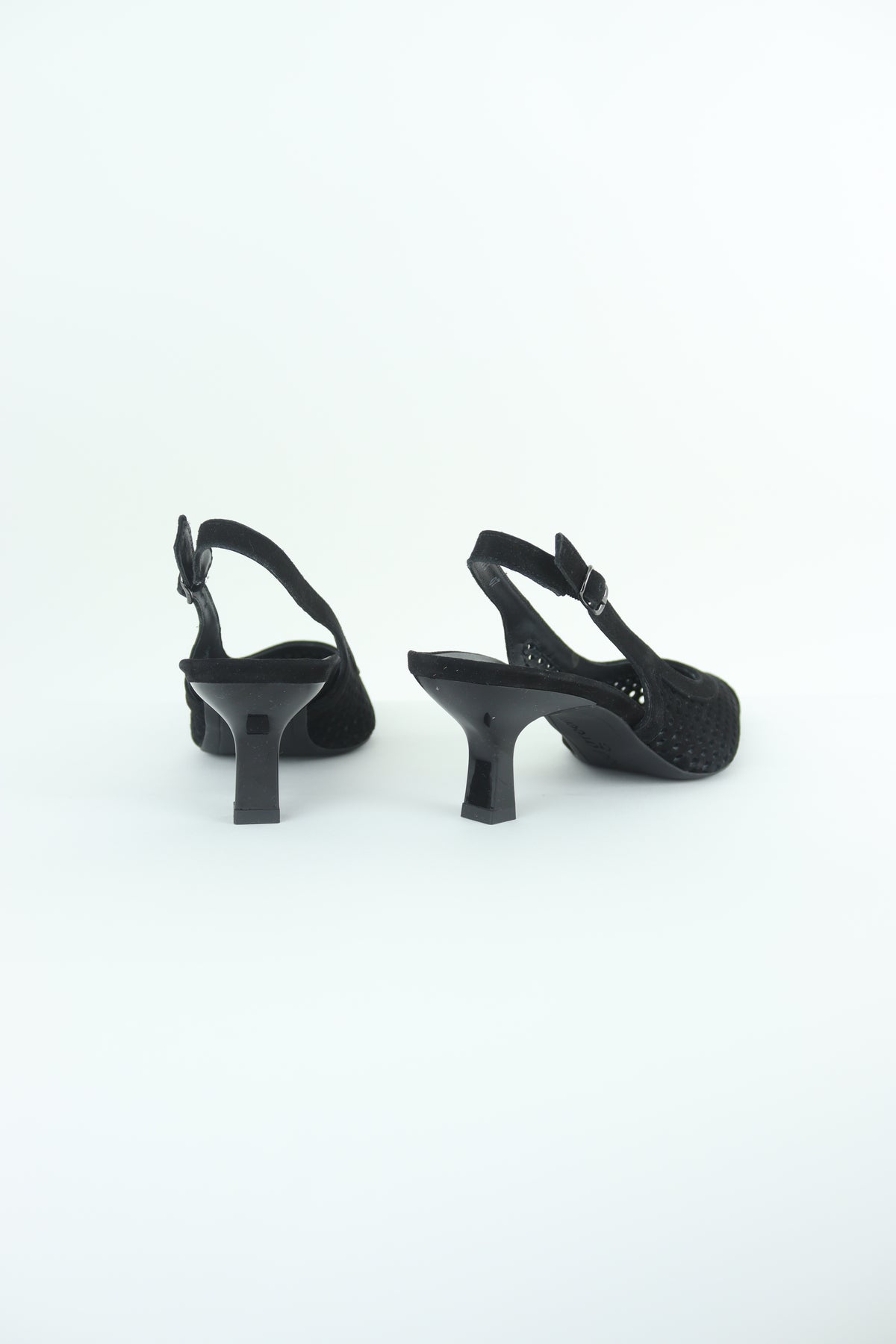Paul Green - 6222 Black Kitten Heel Slingback