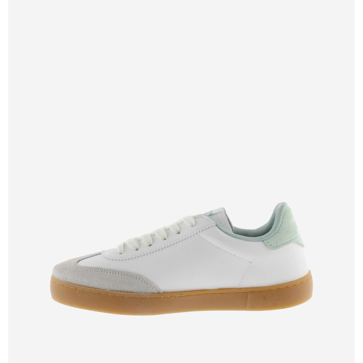 Victoria - 1 126206 White and Mint Green Trainer