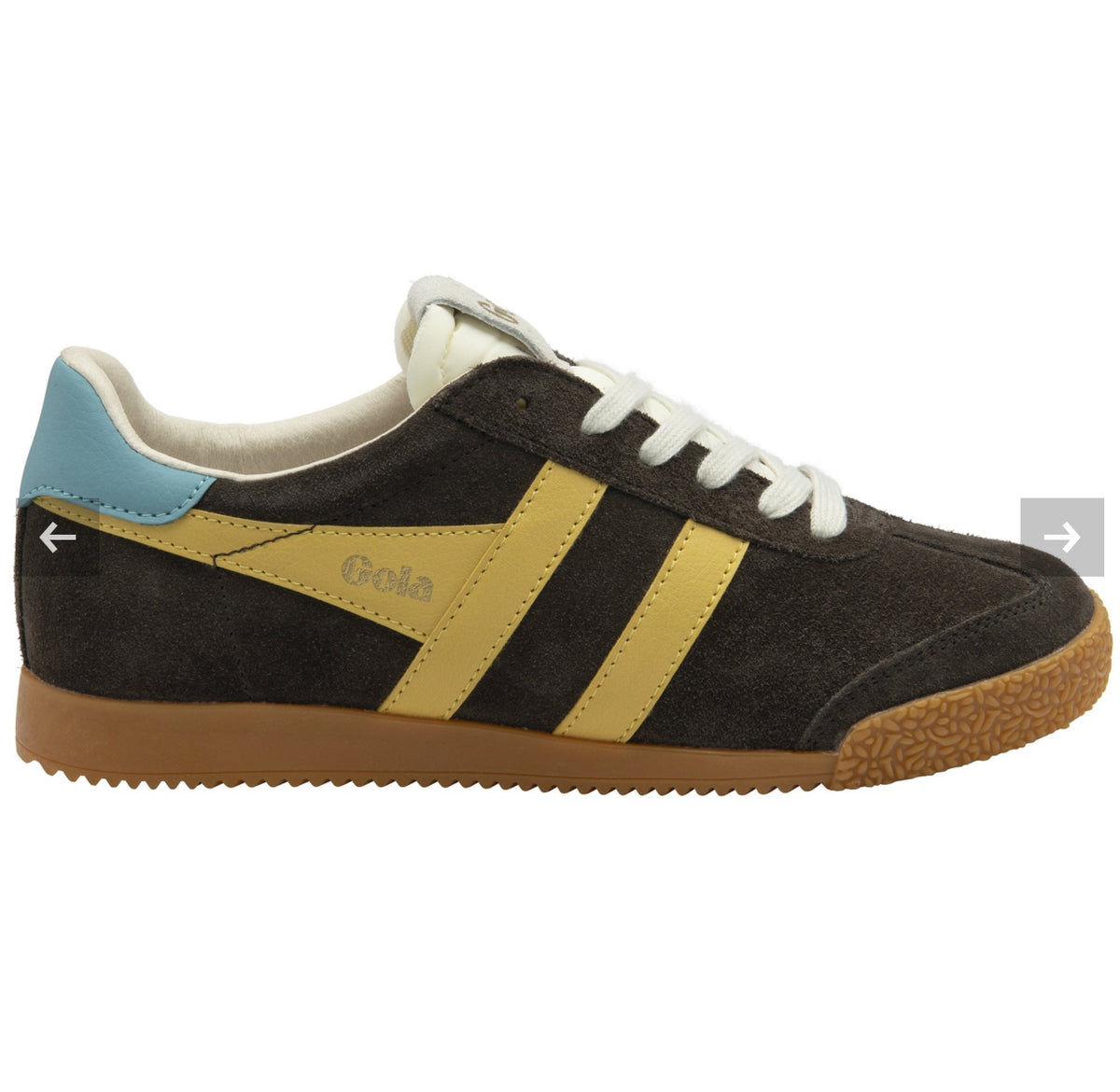Gola - Elan Brown and Yellow Trainer