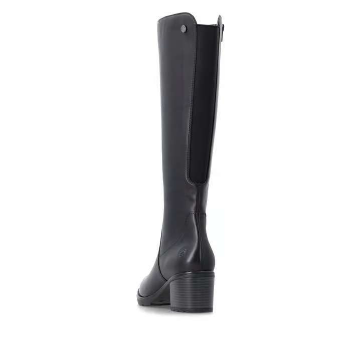 Remonte - D2A78 Black Stretch Knee Boot