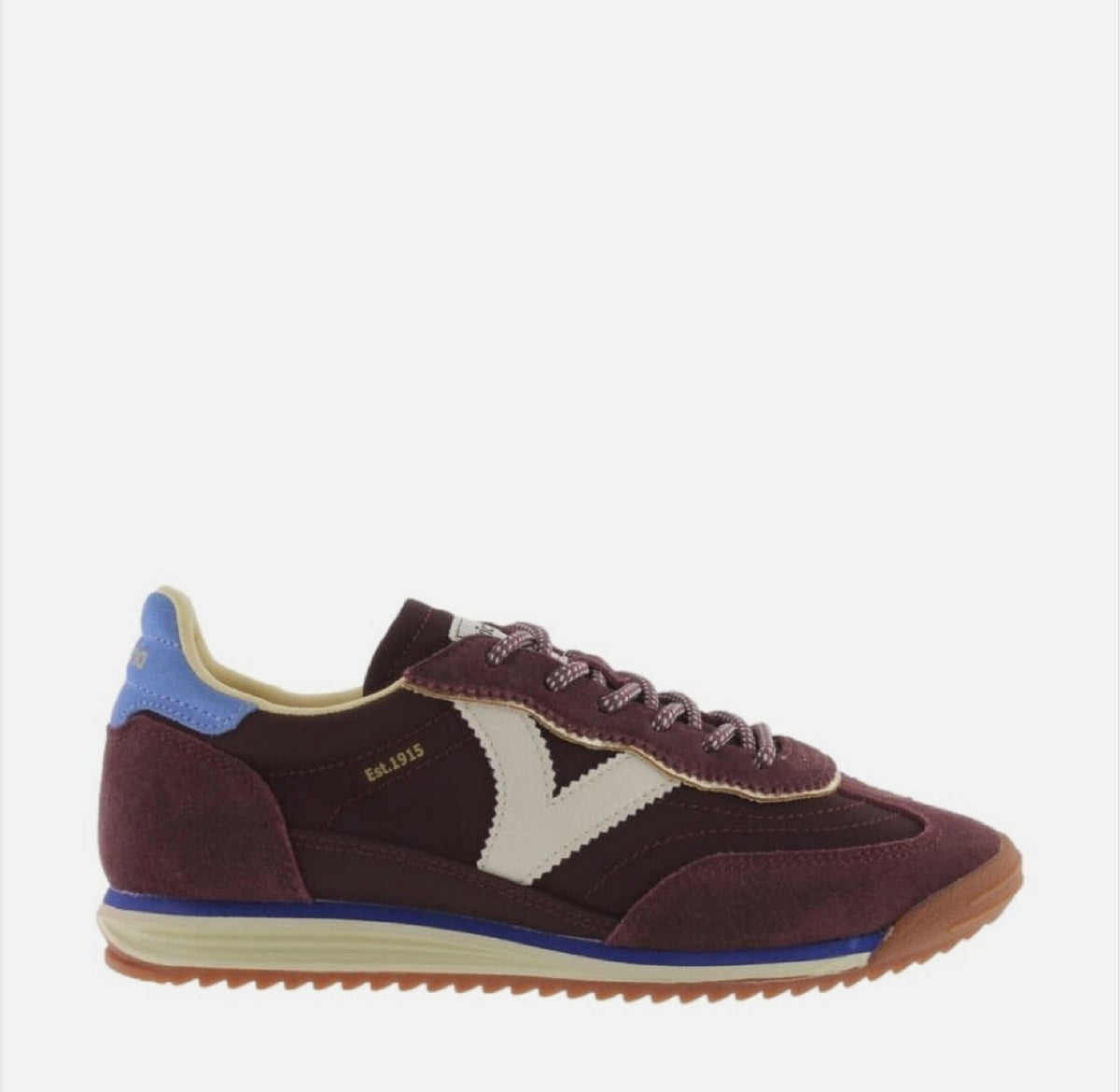 Victoria- 1 158101 Burgundy Retro Trainer