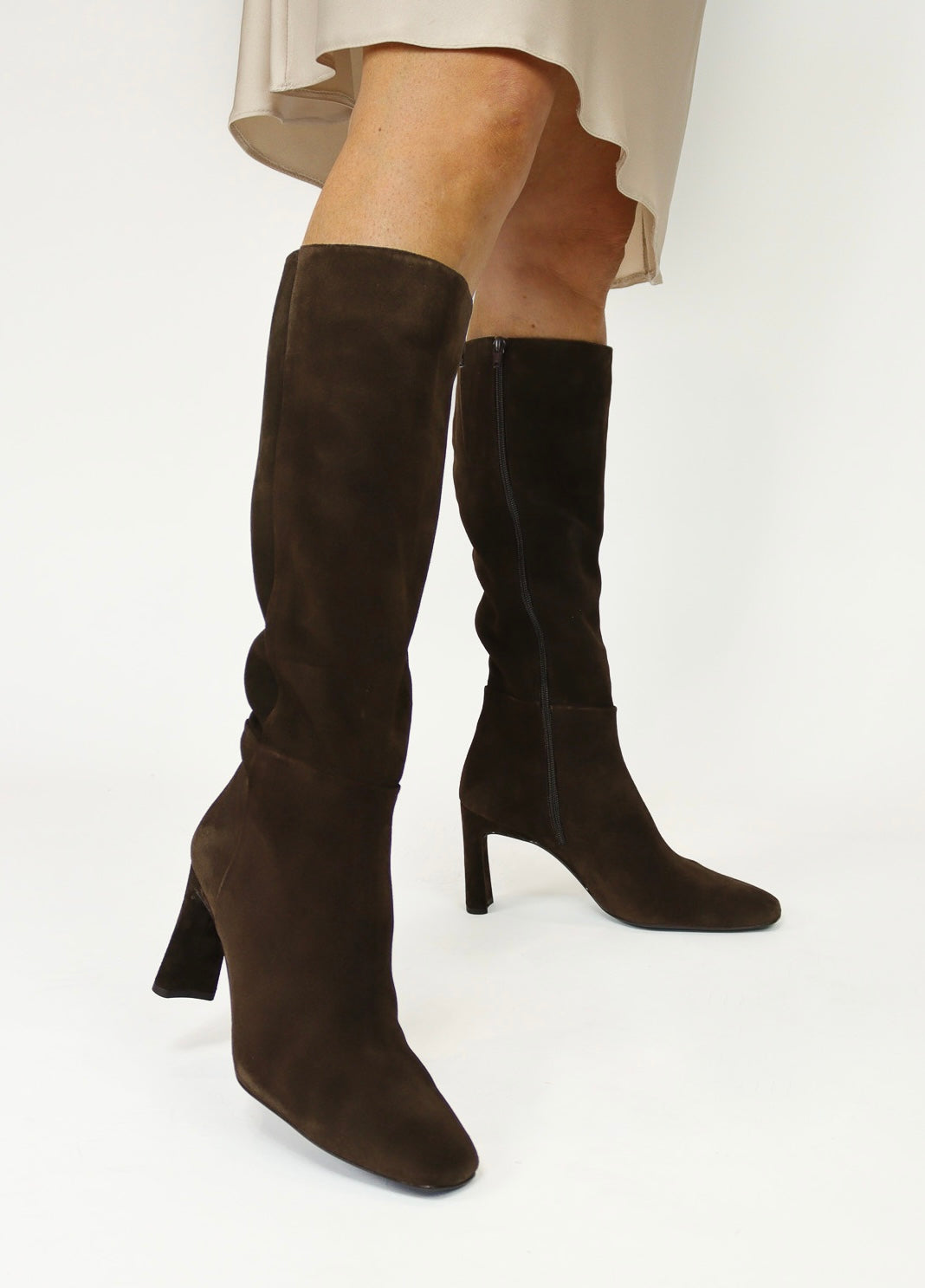 Unisa - Wolcot Brown Suede Knee High
