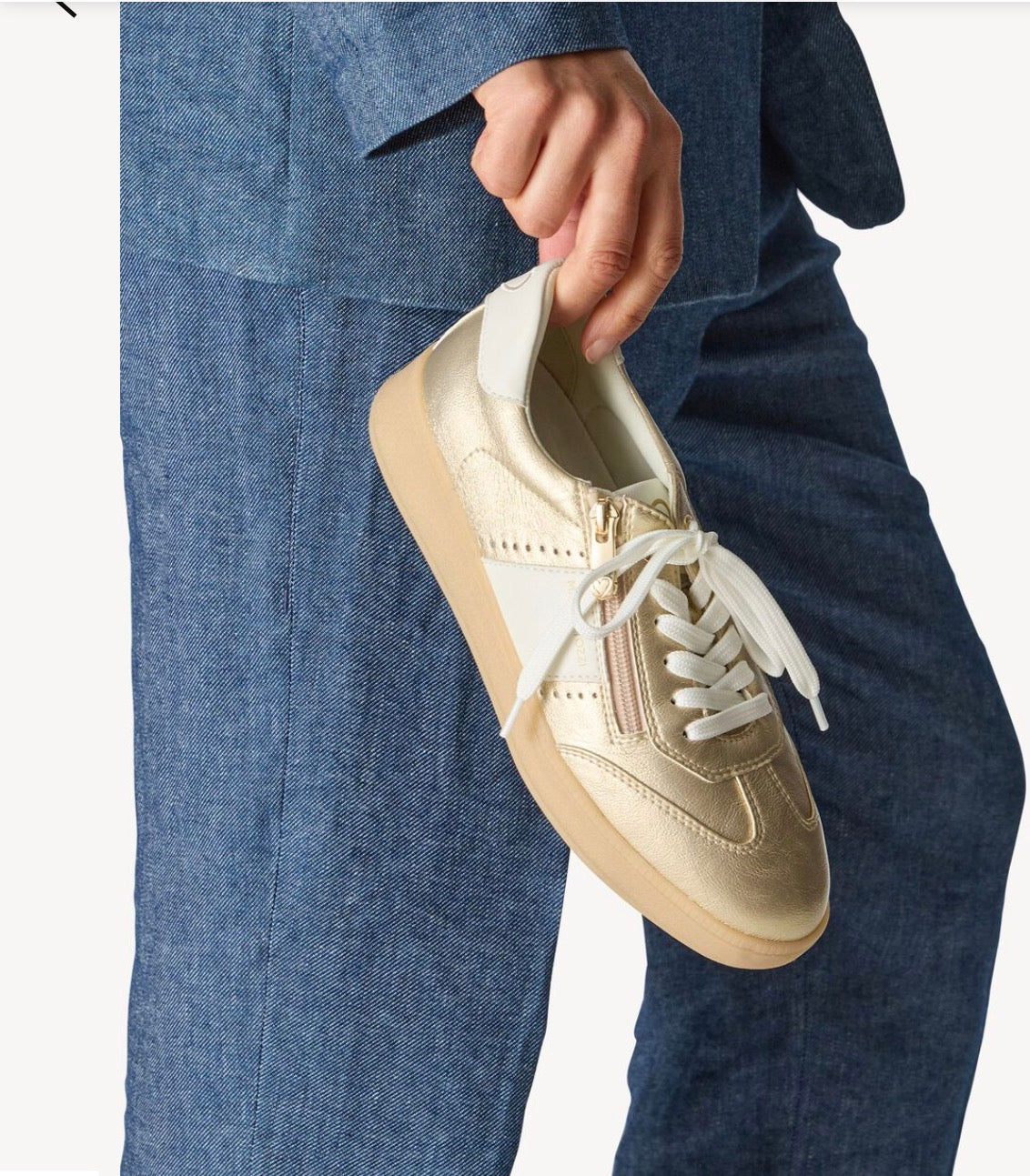 Marco Tozzi - 23736 Gold Zip Trainer