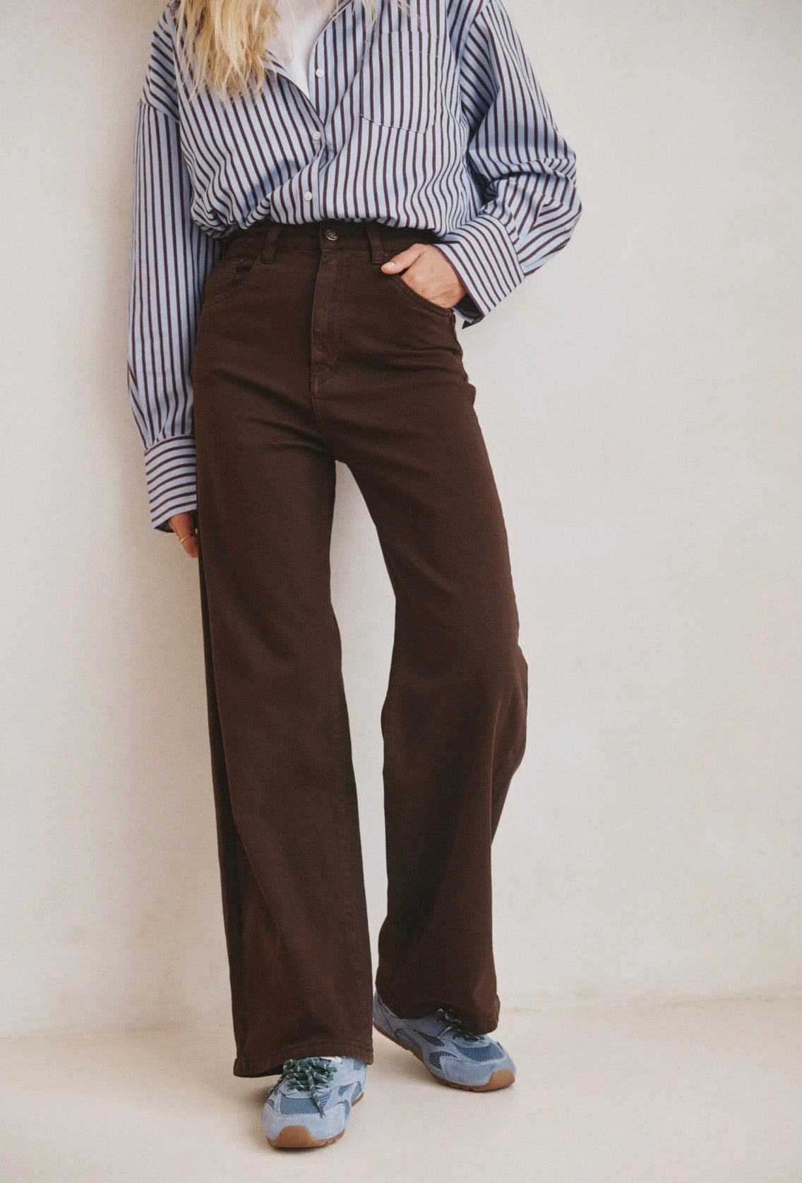 Anna - Chocolate Brown Jeans