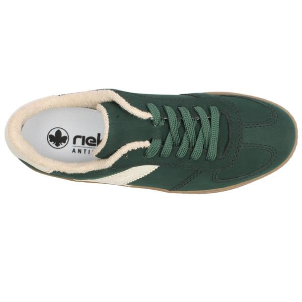 Rieker - M7602 Bottle Green Platform Trainer