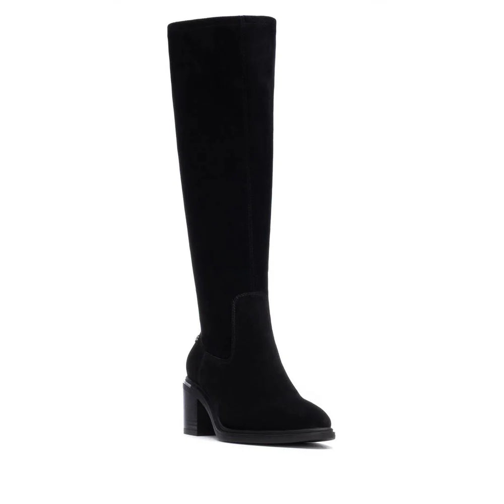 Carmela - 162646 Black Suede Sock Boot
