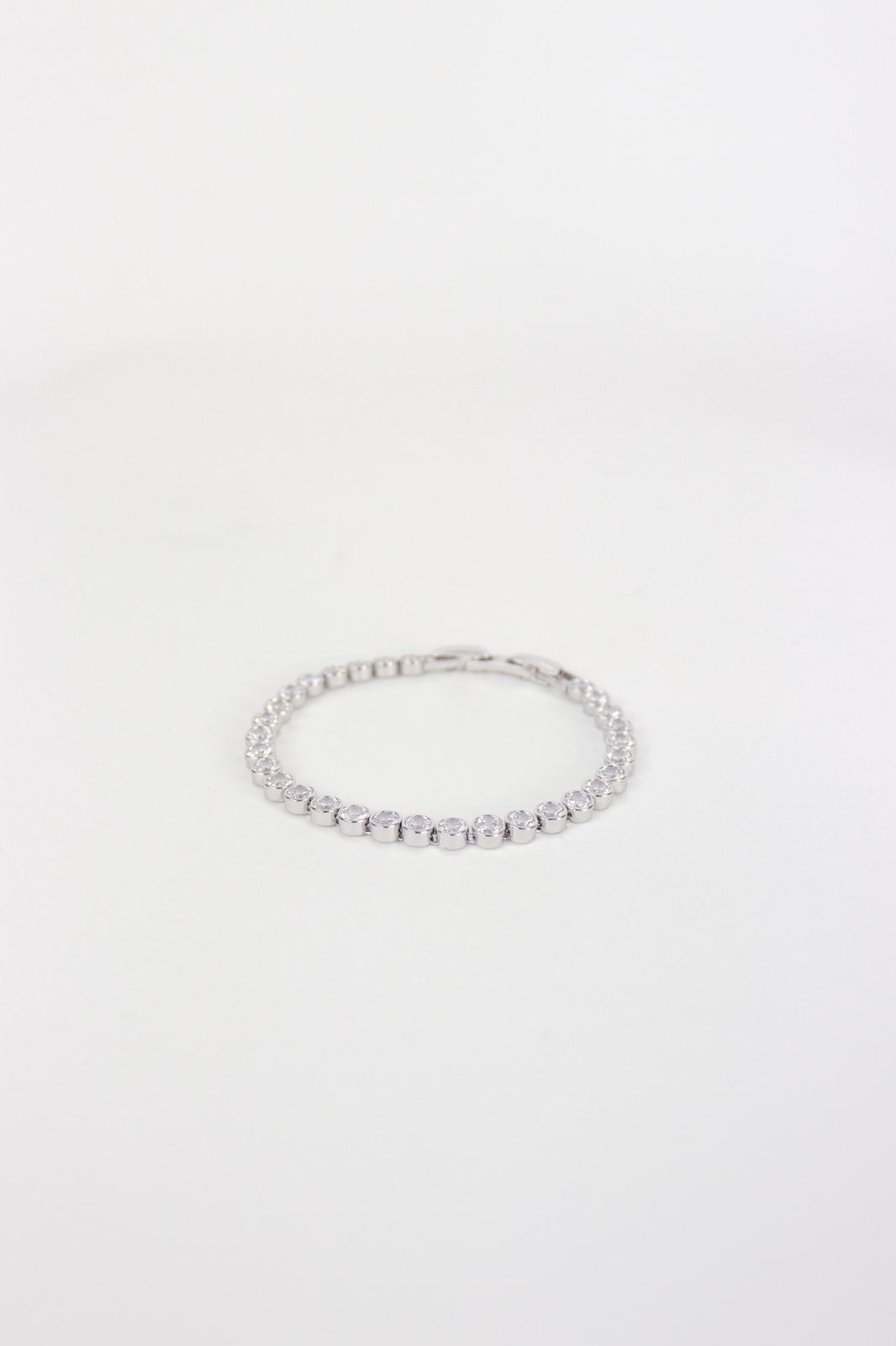 Karen Sampson - J12055 Silver Diamond Bracelet