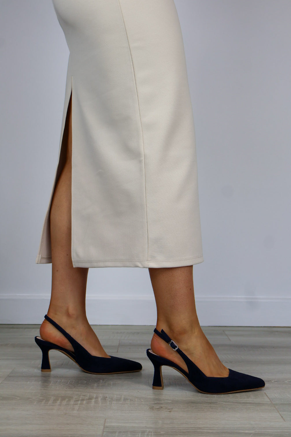 Lodi - Gelines Navy Suede Slingback