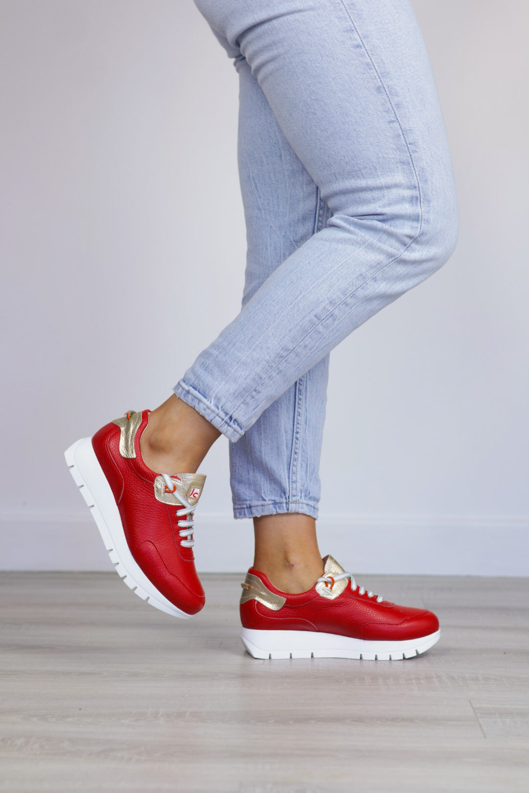 Jose Saenz - 2287 Red Laced Trainer