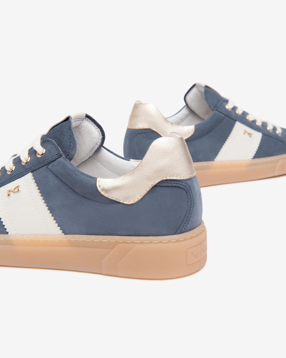 NeroGiardini - E513004D Blue Suede Retro Trainer [Preorder for March 22nd]