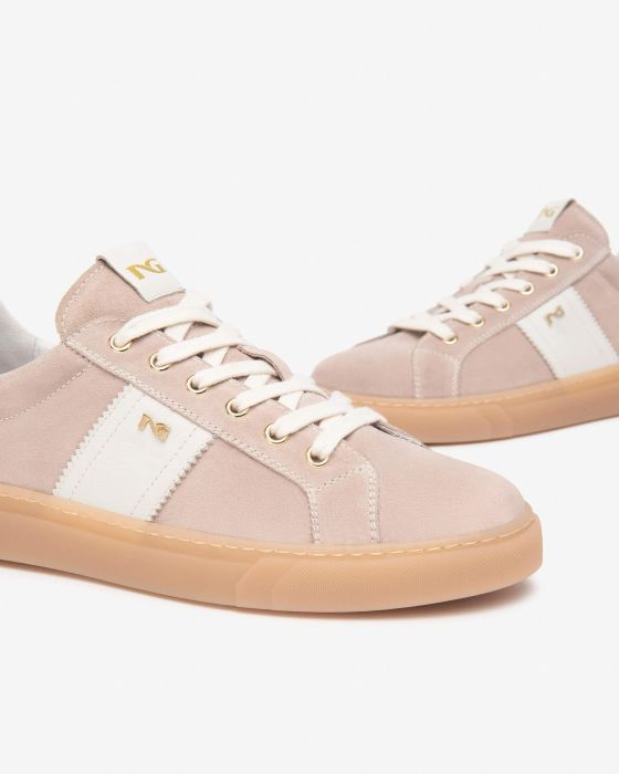 NeroGiardini - Blush Suede Retro Trainer [Preorder for March 22nd]