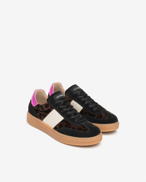 Nerogiardini - I617427D Black/Leopard Suede Trainer