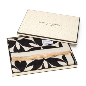 Elie Beaumont - Black/Cream Scarf