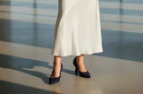 Lodi - Genius Navy Suede Court Shoe