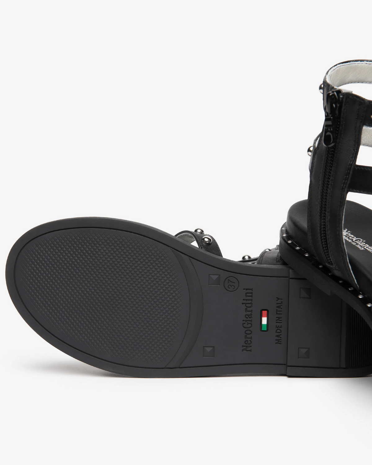 NeroGiardini - E615920 Black Gladiator Sandal