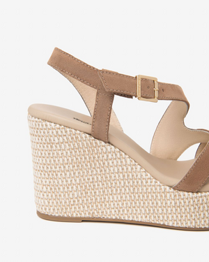 NeroGiardini - E616020D Taupe Suede Wedge
