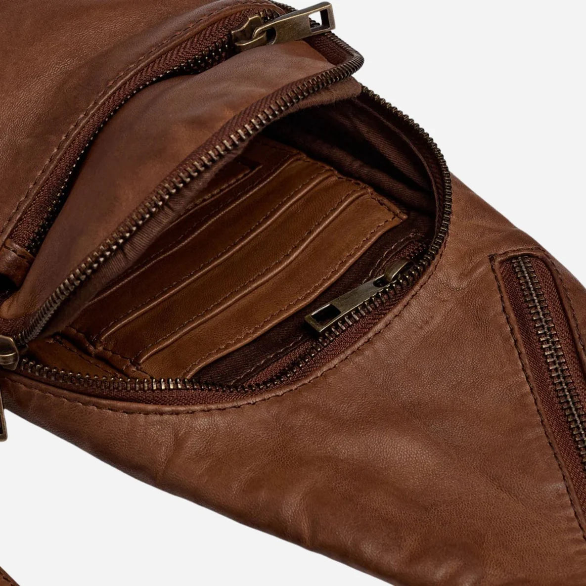 Depeche - 11304 Brown Unique Bum Bag