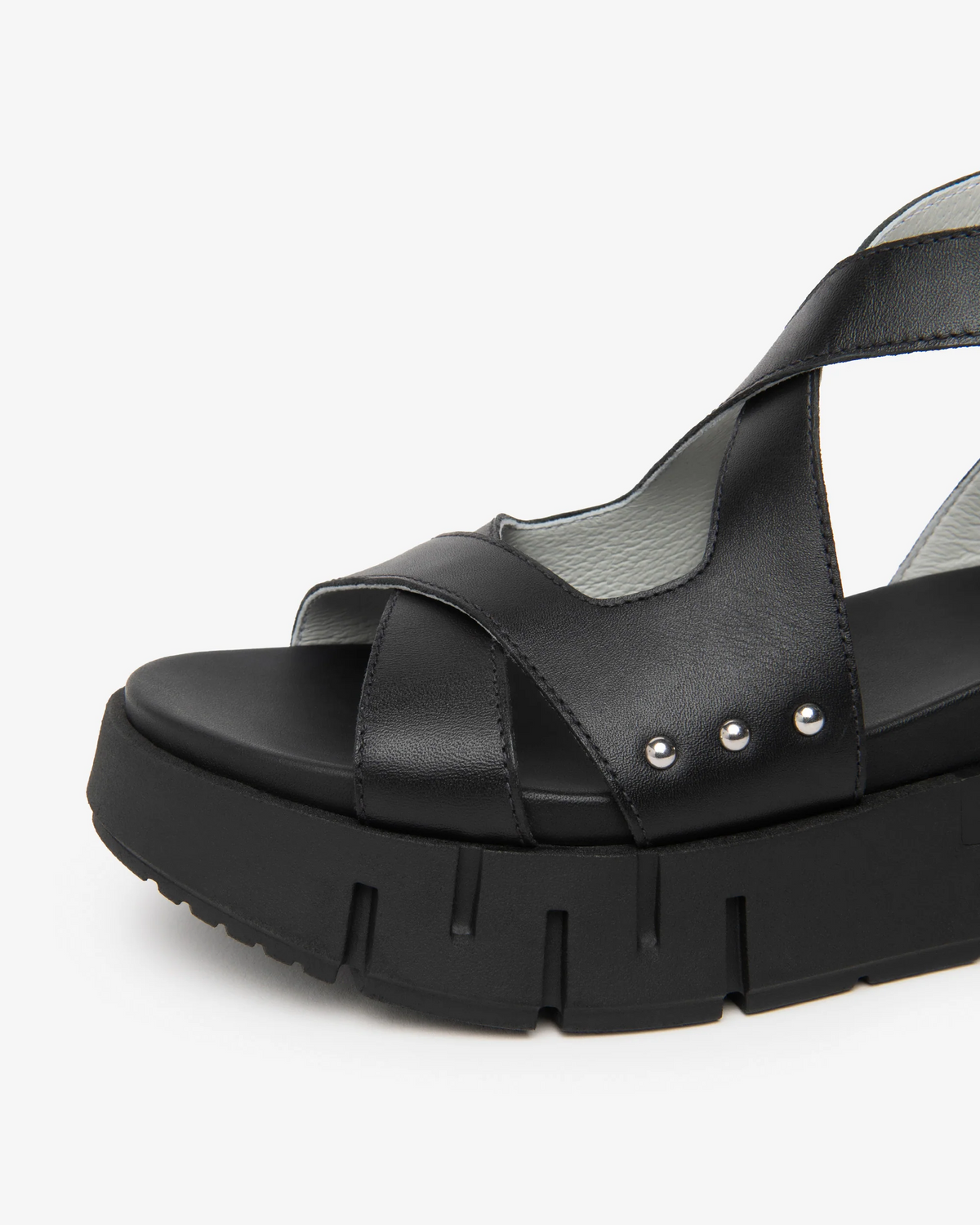 NeroGiardini - E617067D Black Flatform Sandal