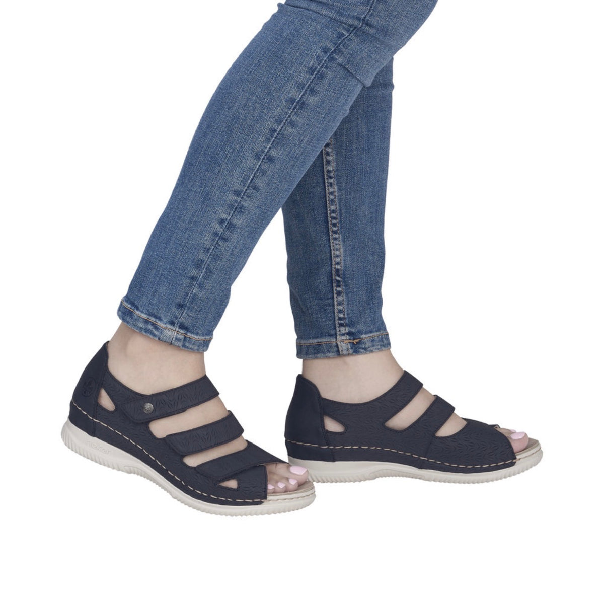 Rieker - V7451 Navy Heel-In Sandal